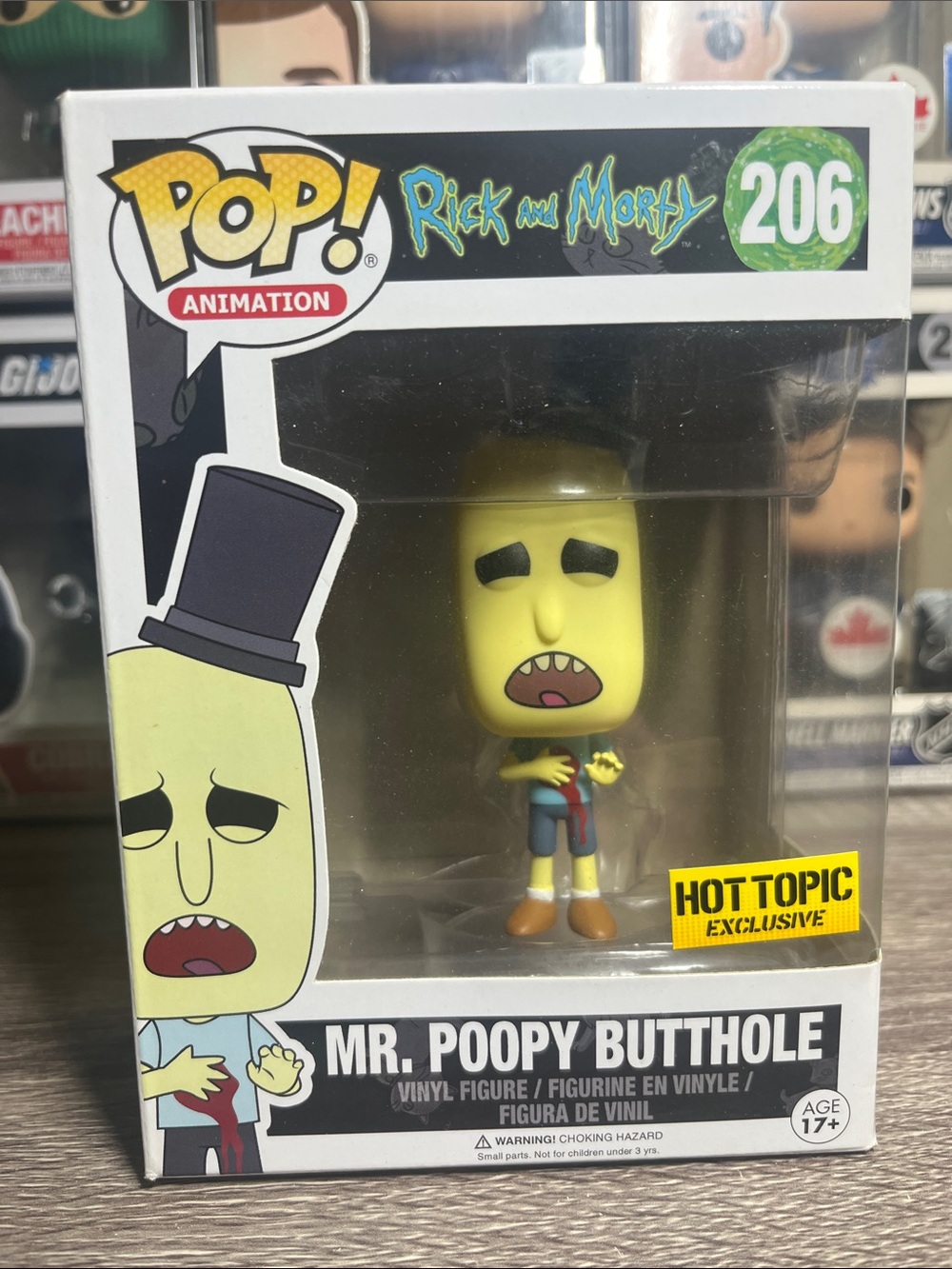Funko Pop! Rick and Morty Mr. Poopy Butthole - Yellow, Black, Blue